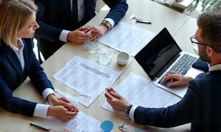 Corporate law consulting meeting